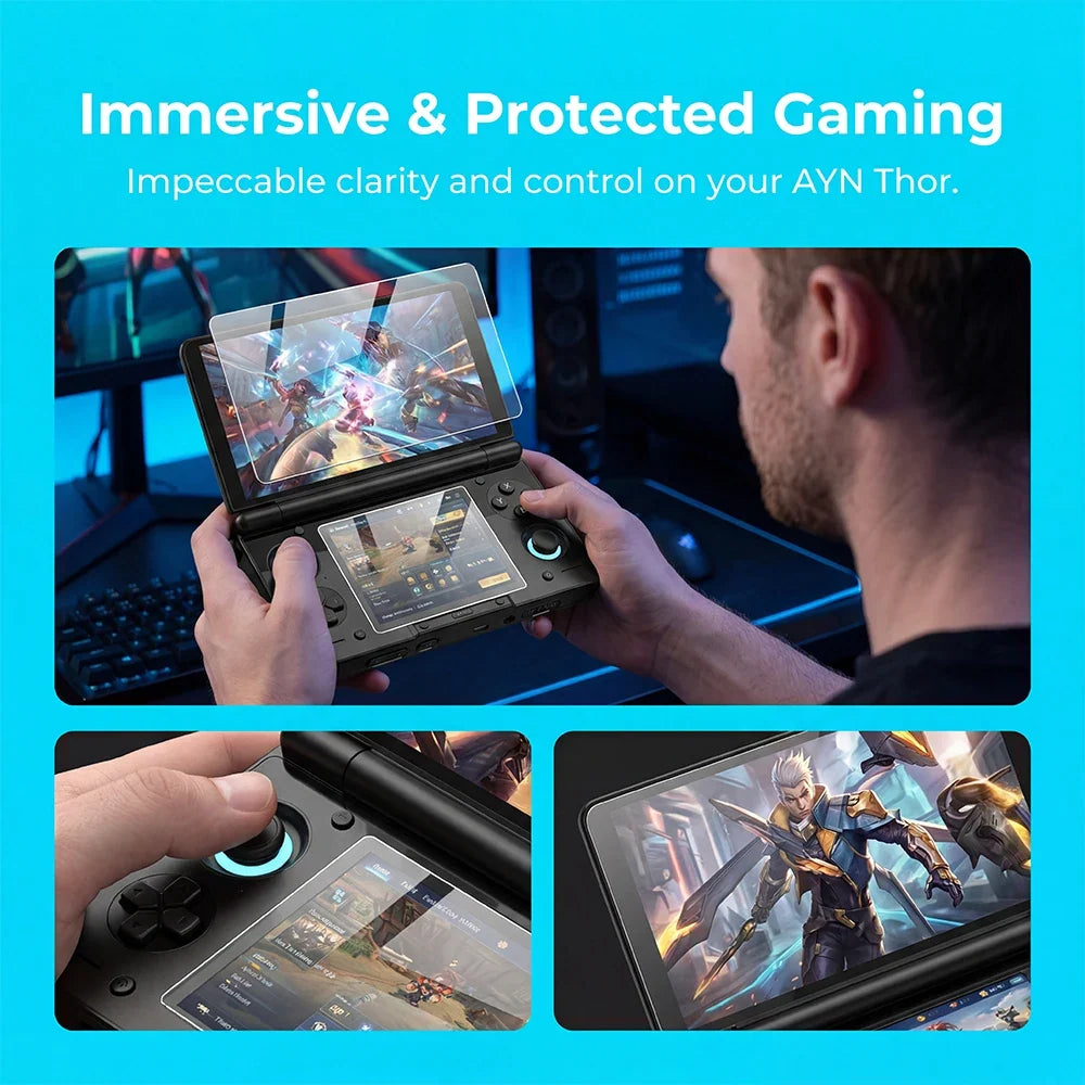 Tempered Glass Protector for AYN Thor, 9H HD Clear