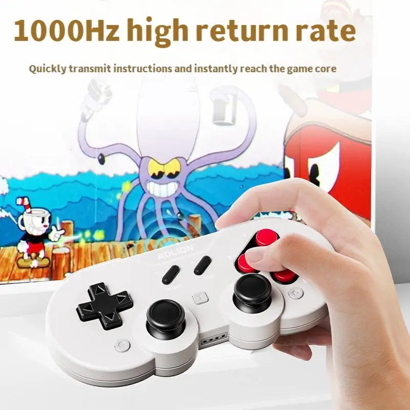 AOLION Mini Retro Q-10 Controller Multi-Platform Joystick D-Pad Controller Handheld Game Custom