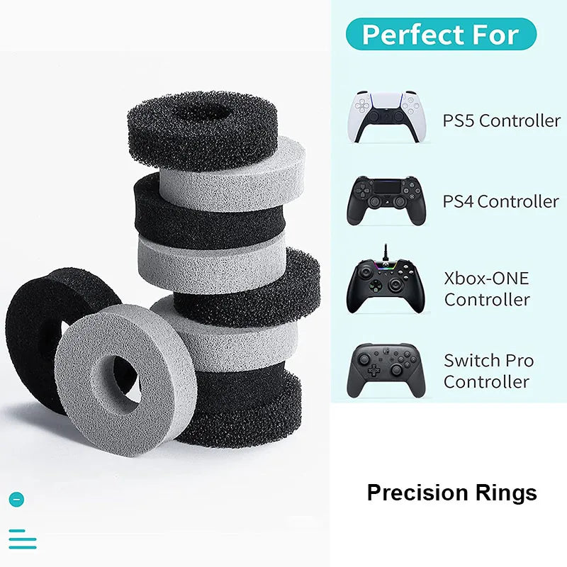 PS5 Controller Precision Rings 12 in 1, Thumbstick Aim Assist