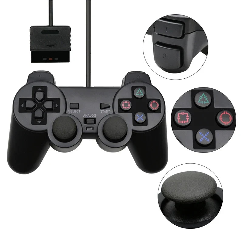 Wired Gamepad for PS2 Controller for  PS2/PS2 Joystick for Playstation 2 Vibration Shock Joypad Wired Controle