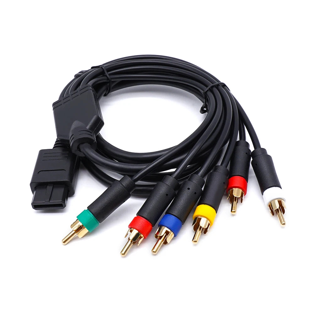 N64 1.8m RGBS Video Cable with 4 BNC Connectors for CRT