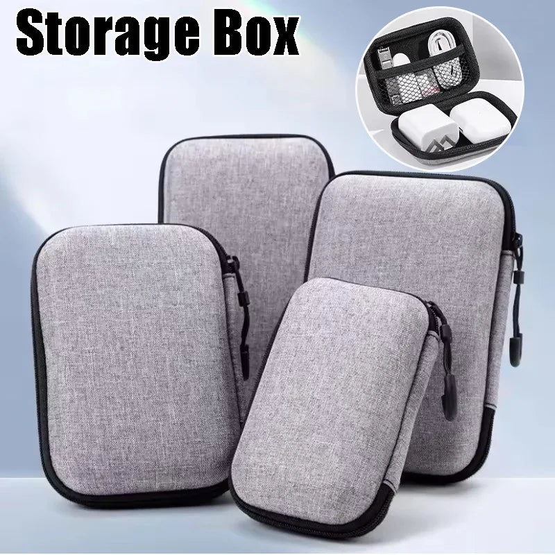 EVA Hard Shell Storage Box for Cables, Headphones & Drives