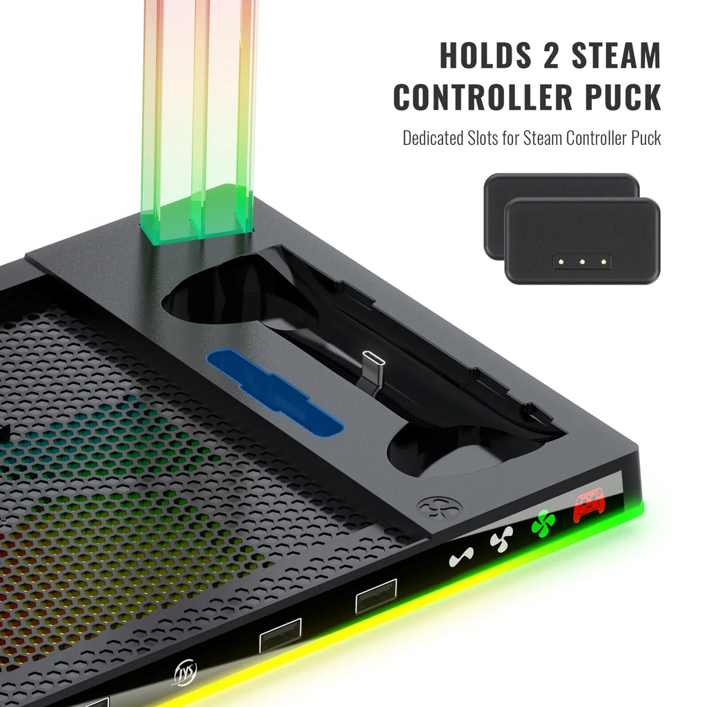ipega Cooling and Charging Dock with RGB for Steam Machine