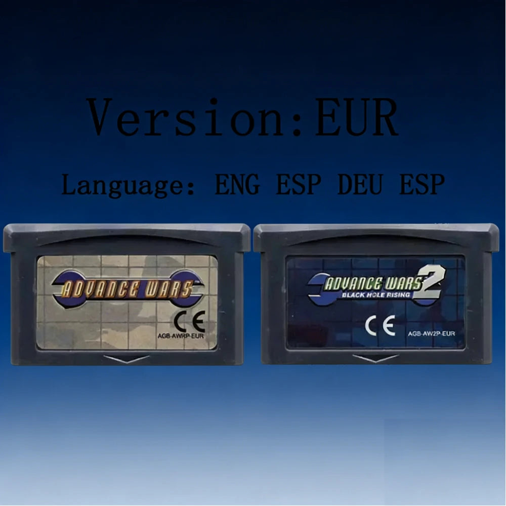 USA/EUR Advance Wars GBA Card 32 Bit Video Game Cartridge Console Card for GBA English Version Advance Wars 2