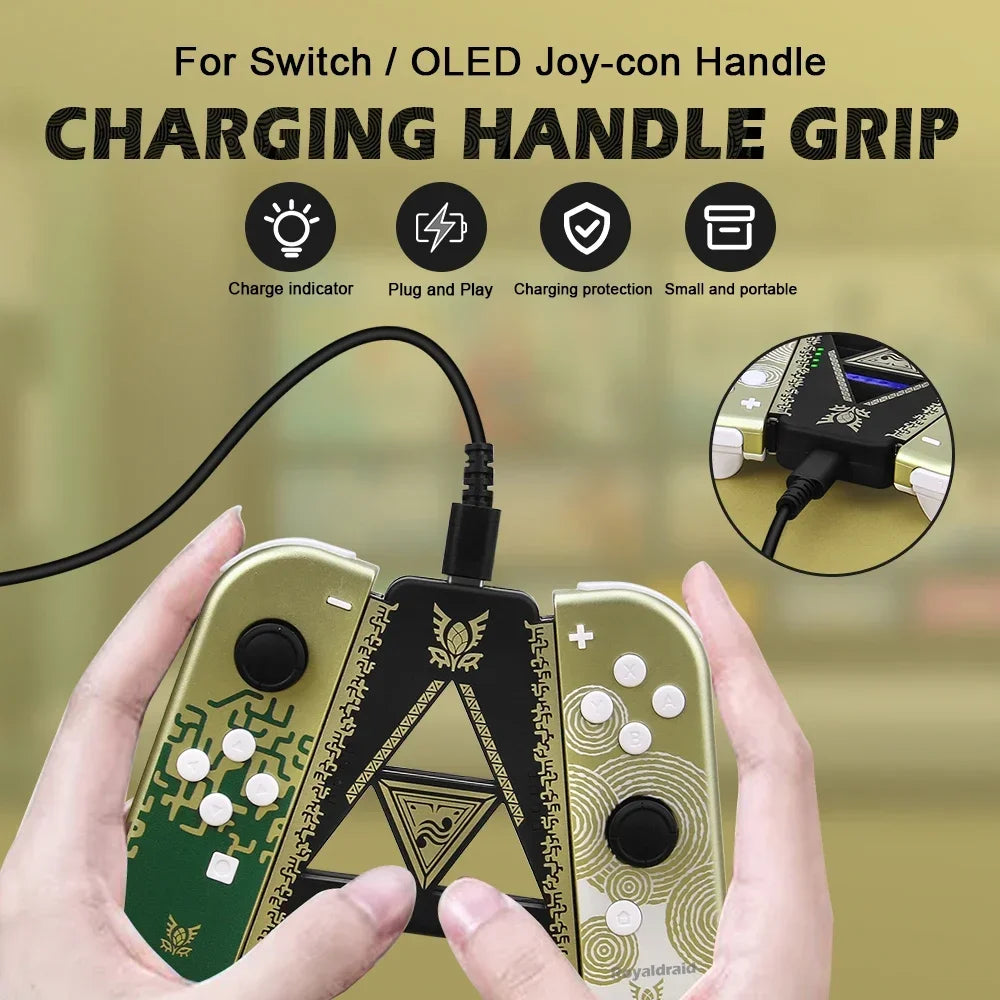 Joycon Charging Grip for Nintendo Switch & OLED, A-Shaped