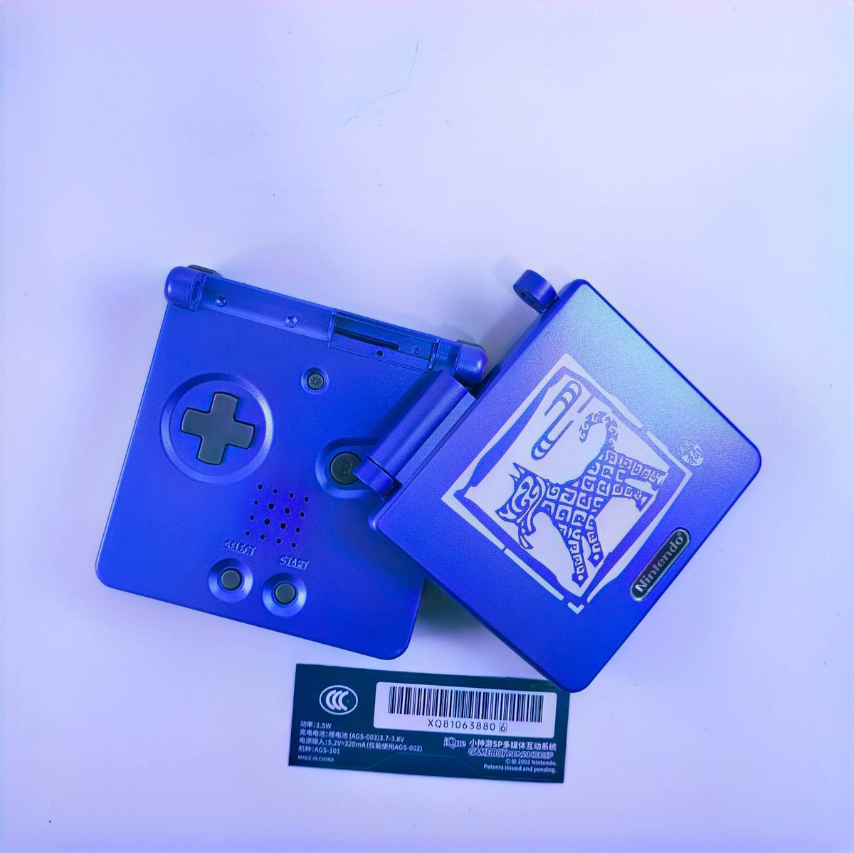 GBA SP (Game Boy Advance SP) Printed DIY Replacement Shell