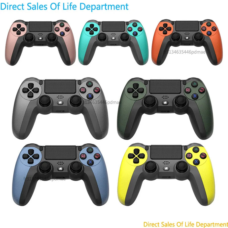 Wireless Bluetooth Controller for PS4 and PS4 Slim with LED Light