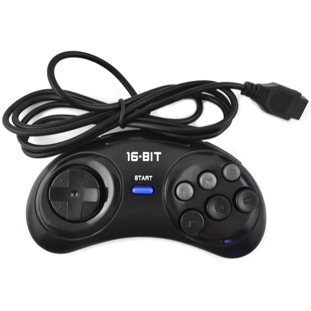 2pcs/1pc Game controller for SEGA Genesis for 16 bit handle controller 6 Button Gamepad for SEGA MD Game Accessories