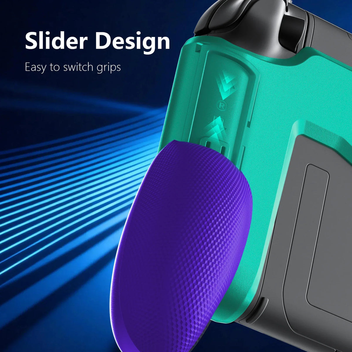 Ergonomic Silicone Grip for Nintendo Switch 2, Non-Slip Replaceable Grips with 3 Sizes, Designed for Handheld Gaming, Dock Compa