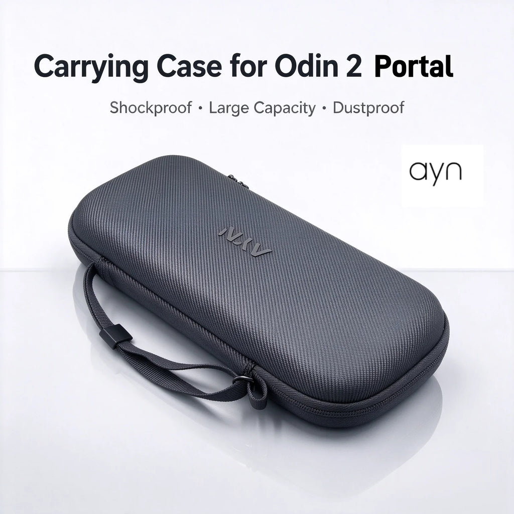 AYN Odin 2 Portal Accessories Bundle, TPU Ergonomic Grip, Soft  Pouch & Hard Shell Carrying Case for Handheld Game Console