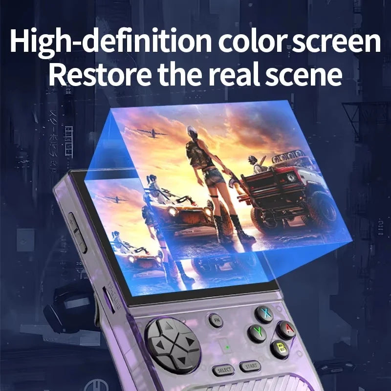 K36S Retro Handheld Game Console 128GB HD IPS Screen 3.5 Inch Linux Open Source Portable Handheld Game Console Children Gifts