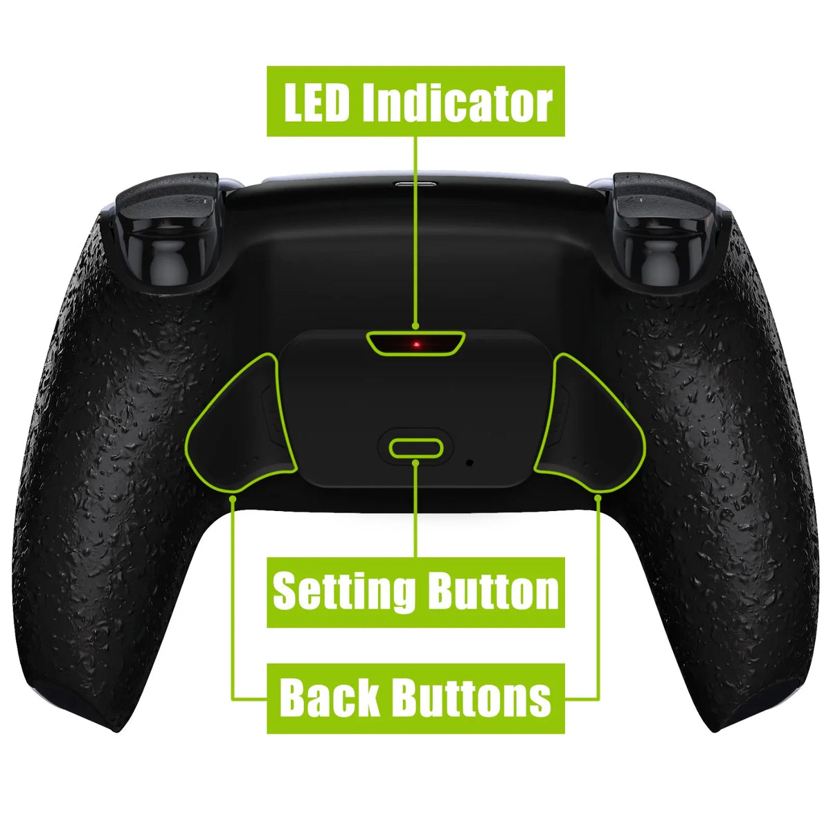 eXtremeRate Back Paddles Remappable Rise Remap Kit, Upgrade Board Back Shell Back Buttons for ps5 Controller BDM-010 & BDM-020