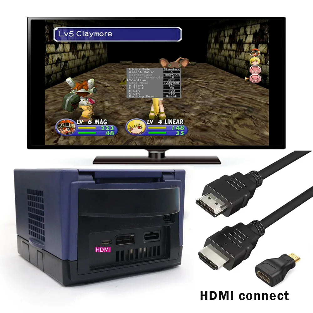 2025 Internal HDMI Kit For NGC Digital HDMI MOD Kit Digital to Digital HDMI Mod Kit For NGC GameCube Console Play on TV