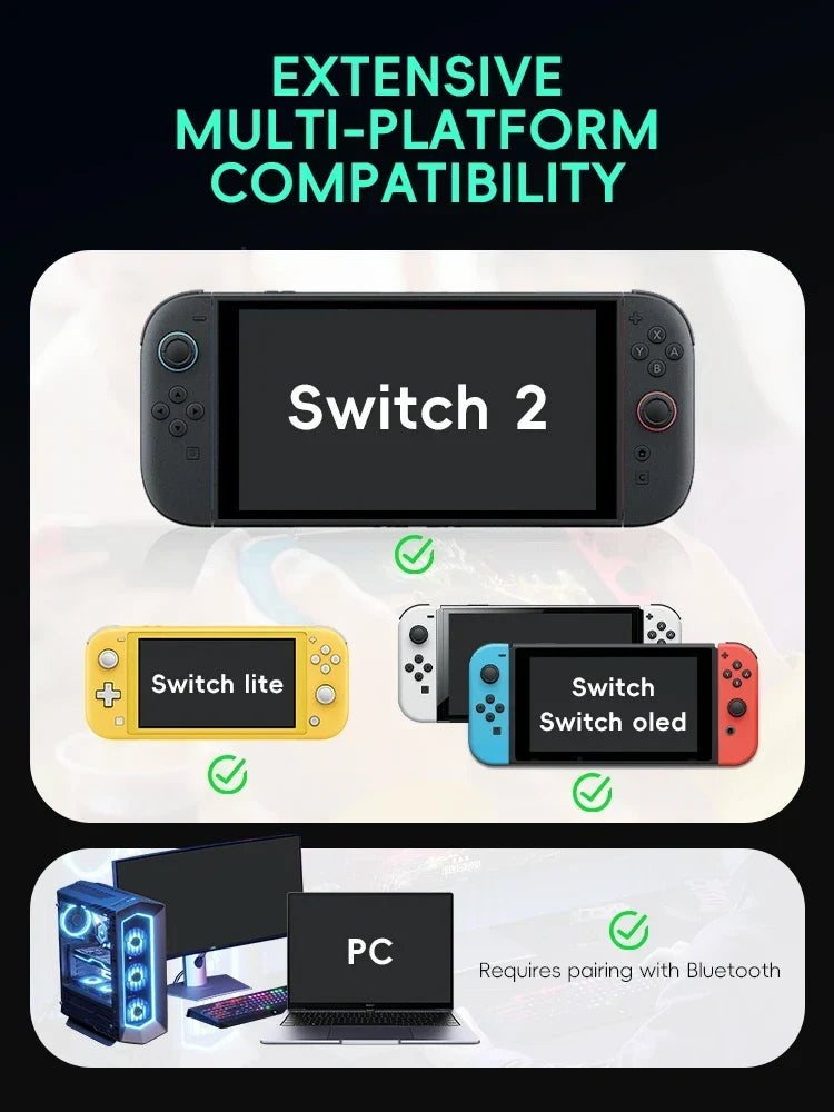 DATA FROG S80 Wireless Pro Controller for Switch, Switch 2, PC