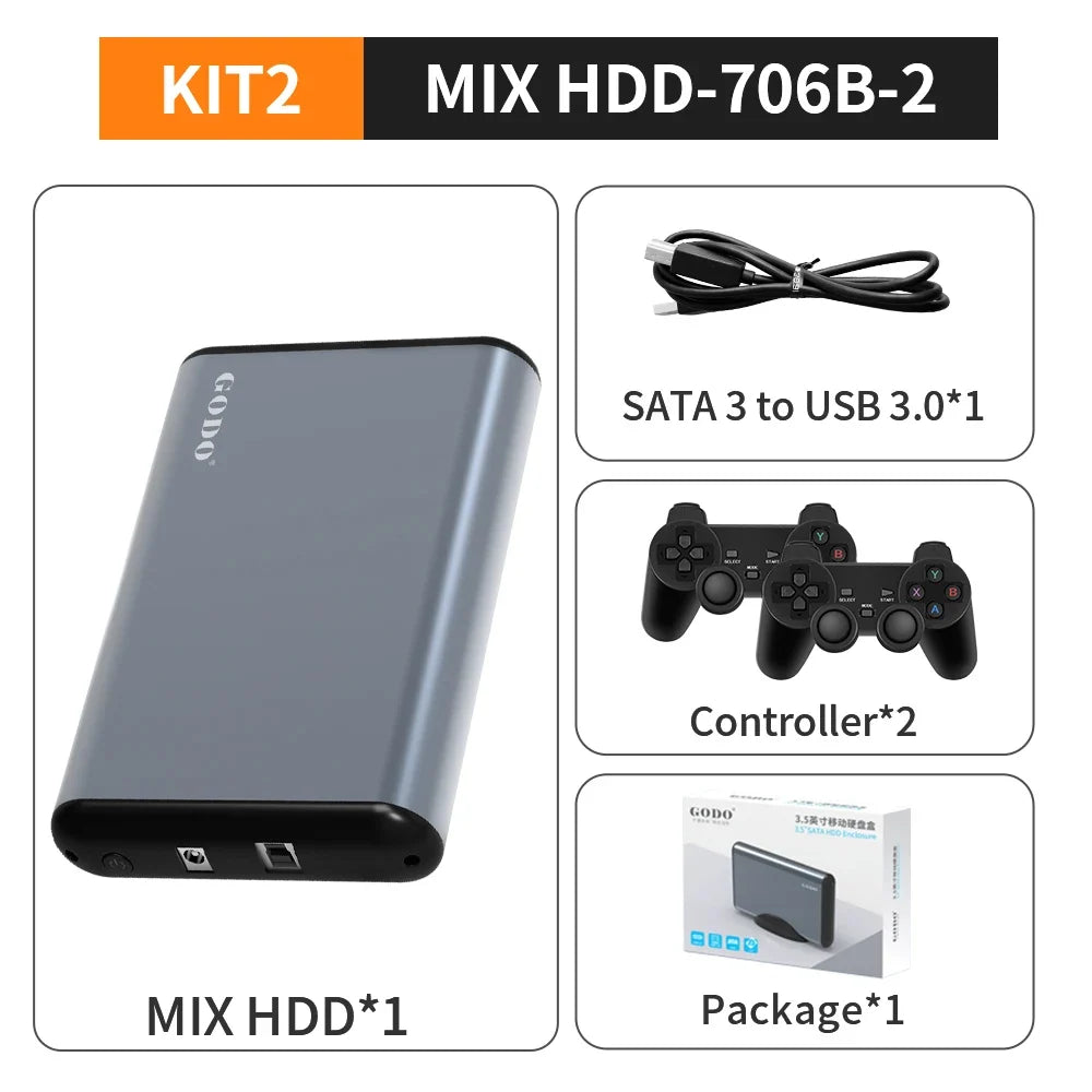 Hyper Base Mix 6TB Game HDD with 65000+ Games for Windows PC