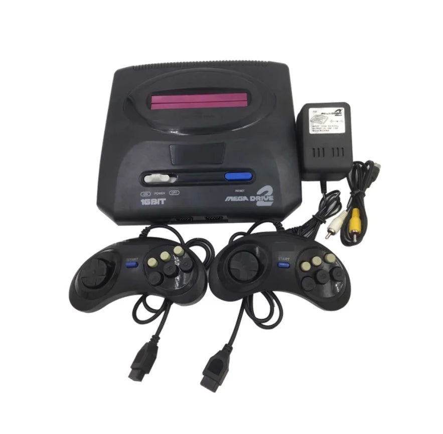 Retro 16-Bit Mega Drive 2 Game Console with 5 Games, EU/US/UK