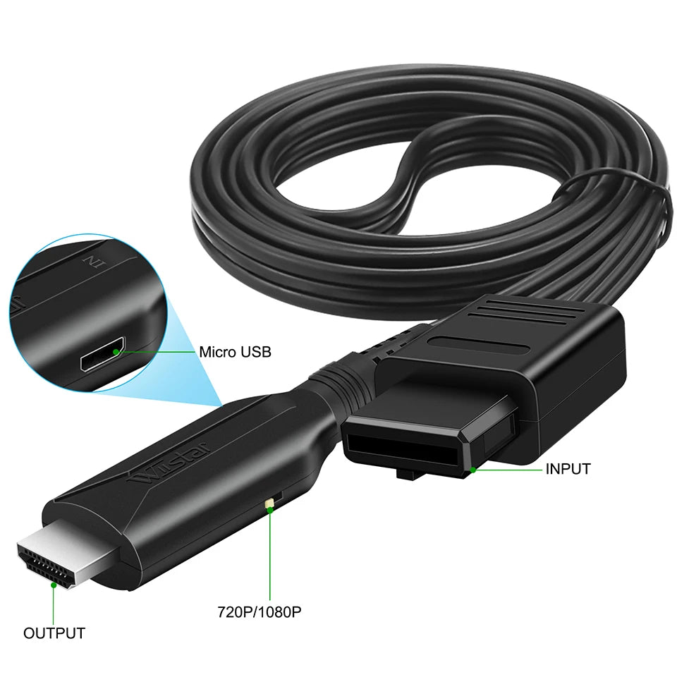 N64 To HDMI-compatible Converter Game Adapter For Nintend N64 / SNES Plug And Play 1080P Adapter Nintendo 64 To HD Converter