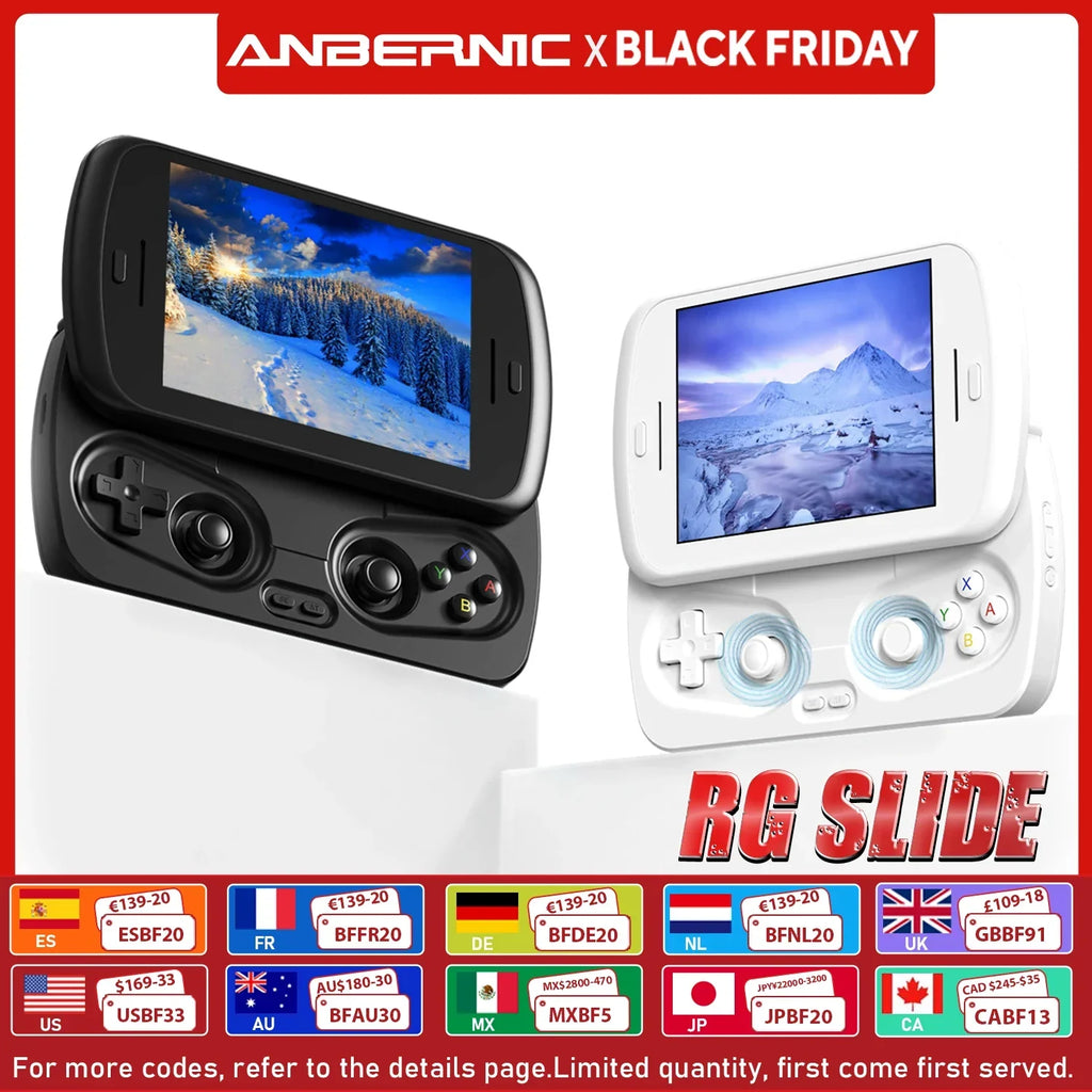 ANBERNIC RG Slide Handheld 4.7-inch LTPS In-Cell Display 1280*960 Screen Game Console Retro Video Game Player Android 13 5000mAh