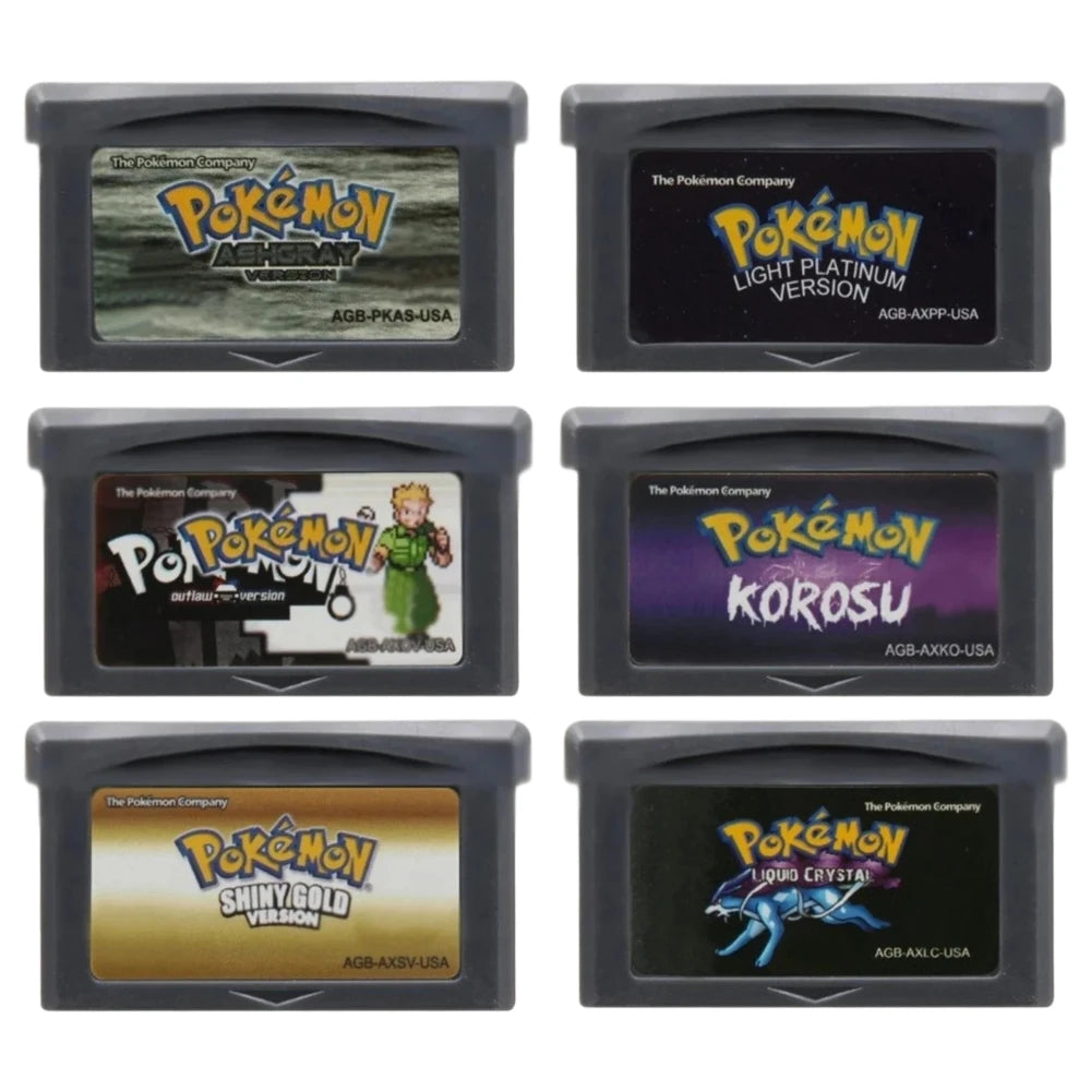 Pokémon GBA Reproduction Cartridge, 21 Fan-Made Game Styles