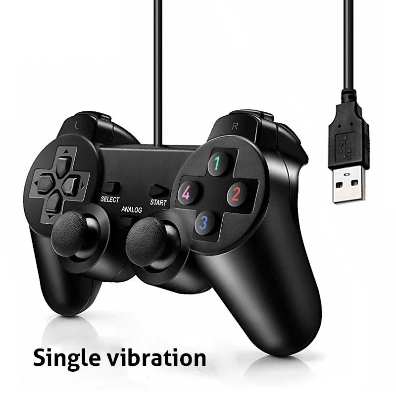 Data Frog Wired Gamepad for PS2 Controller for PS2 Joystick for Playstation 2 Vibration Shock Joypad Wired USB PC Control