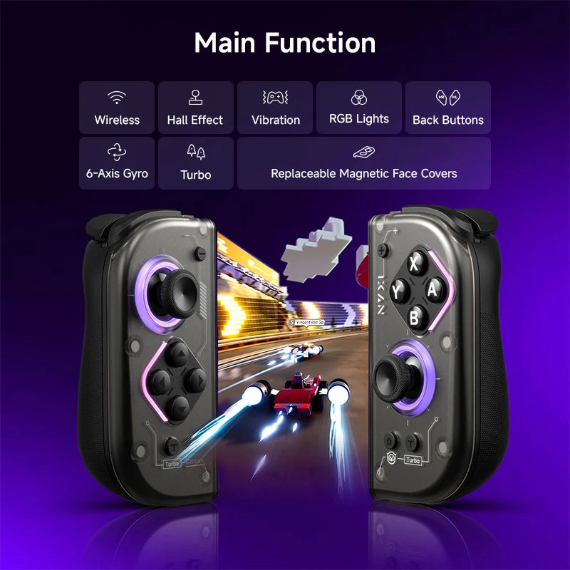 NYXI NJ12 Switch OLED Hall Effect Wireless Controller