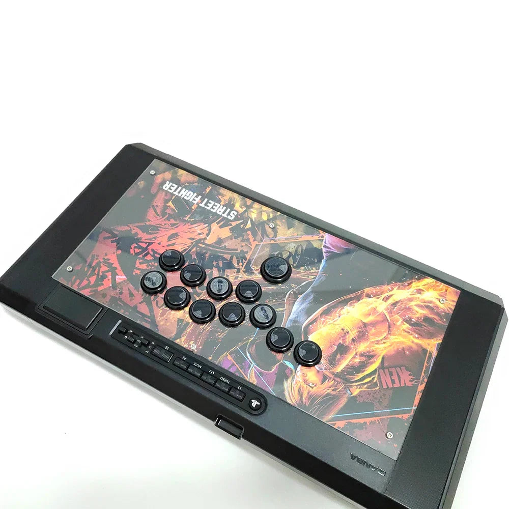 Sinoarcade Hitbox Clear Plexi Cover and Metal Plate Conversion Kit with Cable For QANBA Obsidian 2 Q7 Fight Stick DIY to Hitbox