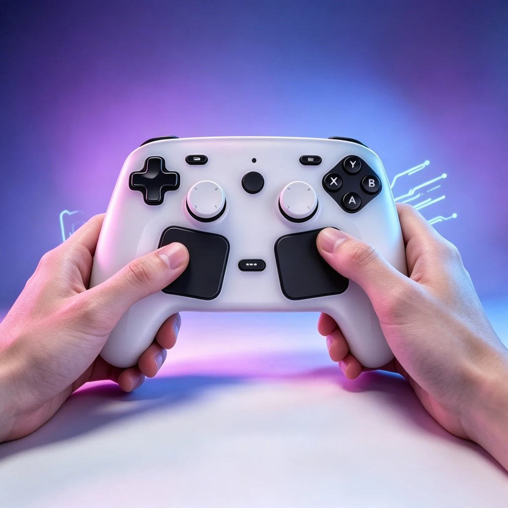 Silicone Case for Steam Controller 2 – Full Coverage Skin with 2 Thumb Caps, Anti-Slip, Dust-Proof, Precision Cutouts