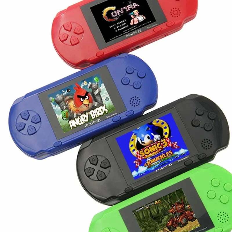 PXP3 Slim Station 16 Bit Retro Handheld Console 3 Inch 2 Cards