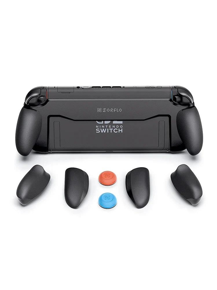 Ergonomic Silicone Grip for Nintendo Switch 2, Non-Slip Replaceable Grips with 3 Sizes, Designed for Handheld Gaming, Dock Compa