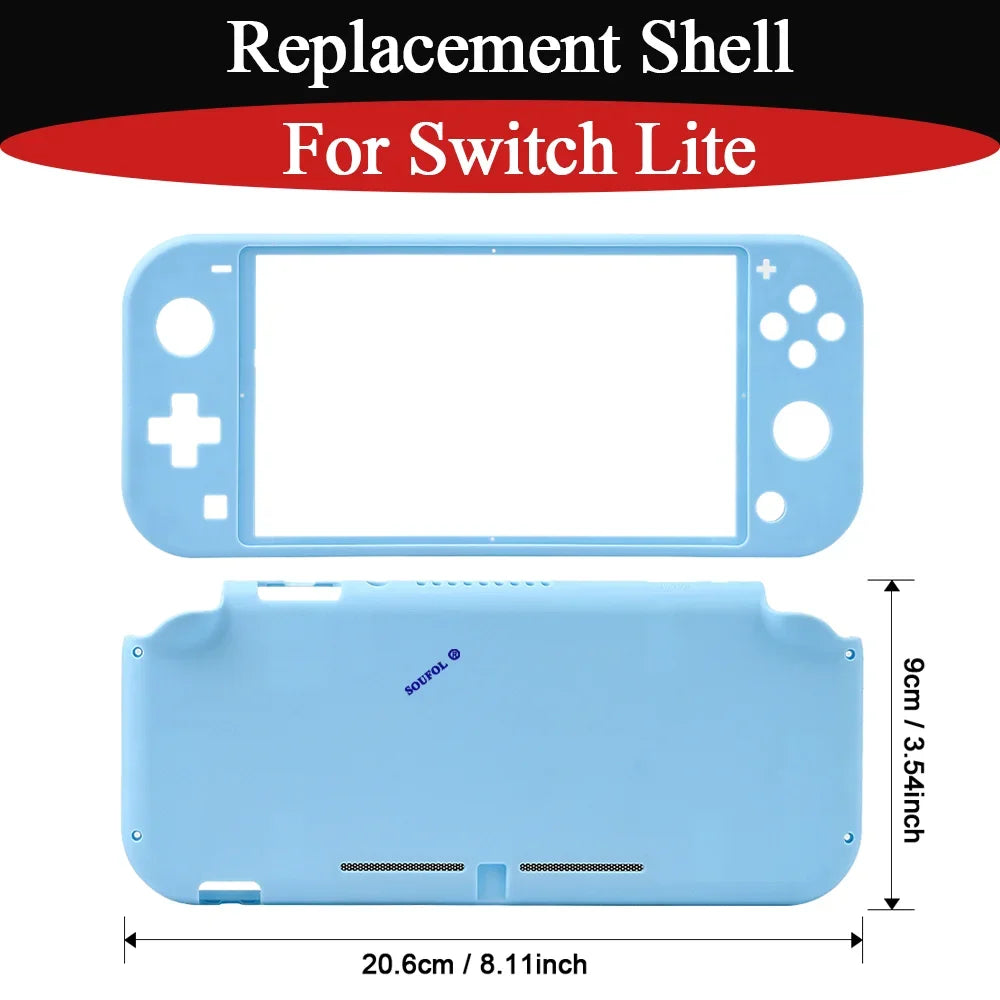 7 Colors For Switch Lite Replacement DIY Shell with Tempered Glass & ABXY Buttons Housing Case Cover For NS Lite Accessory Parts