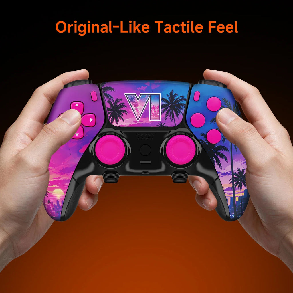 PS5 DualSense Edge DSE Controller Replacement Shell Kit, Featuring Two Configurations: Left and Right Panels, Buttons, Joysticks