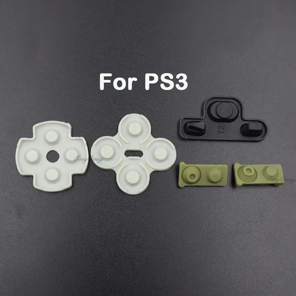 Conductive Rubber Button Pad Set for PS5 V1/V2/V3, PS4, PS3