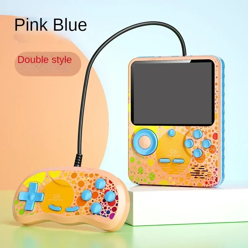 G6 Handheld Game Console, 3.5-inch Screen, 500 Games for Kids