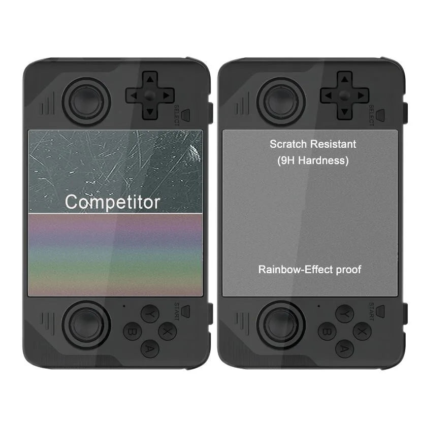 Tempered Glass Screen Protector Protective Film 9H Film for Powkiddy RGB30 Game Console 4inch Screen Guard