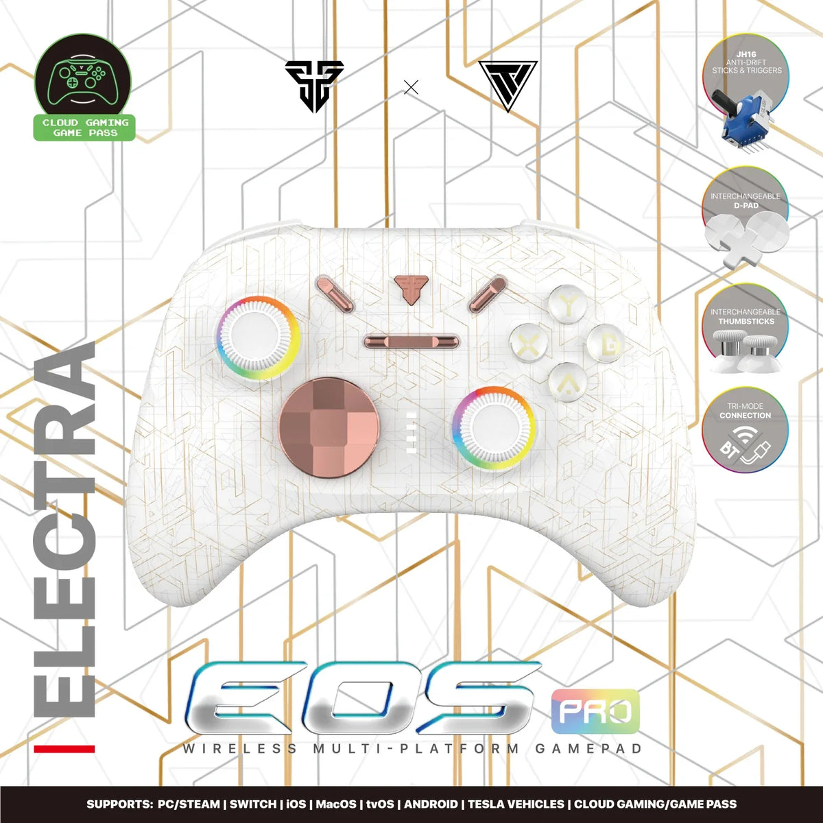FANTECH EOS PRO WGP15 Hall Effect Gamepad for PC Switch iOS