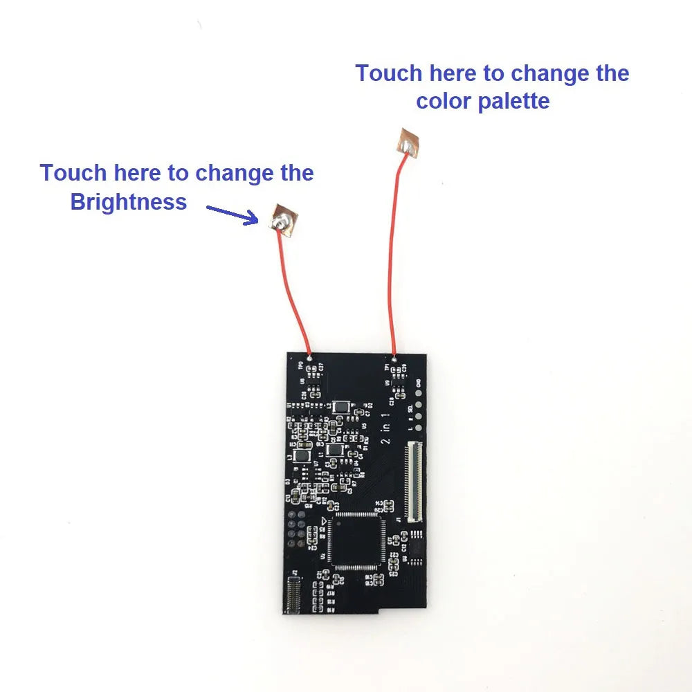 No Solder For GBA SP V2 IPS LCD Screen Backlight Backlit Color Model Kit For Game Boy Advance