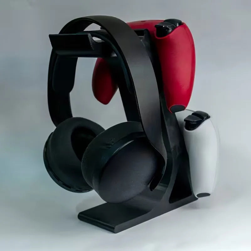 3D Printed Game Controller Headphone Integrated Stand Universal Standing Stand for PS4/PS5/XBOX Controller Headphone