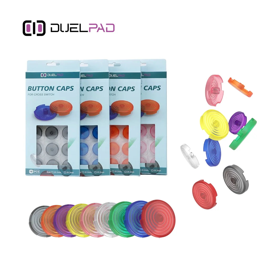 Duelpad HitBox Keycaps for Arcade Buttons in 20.2mm and 25.3mm