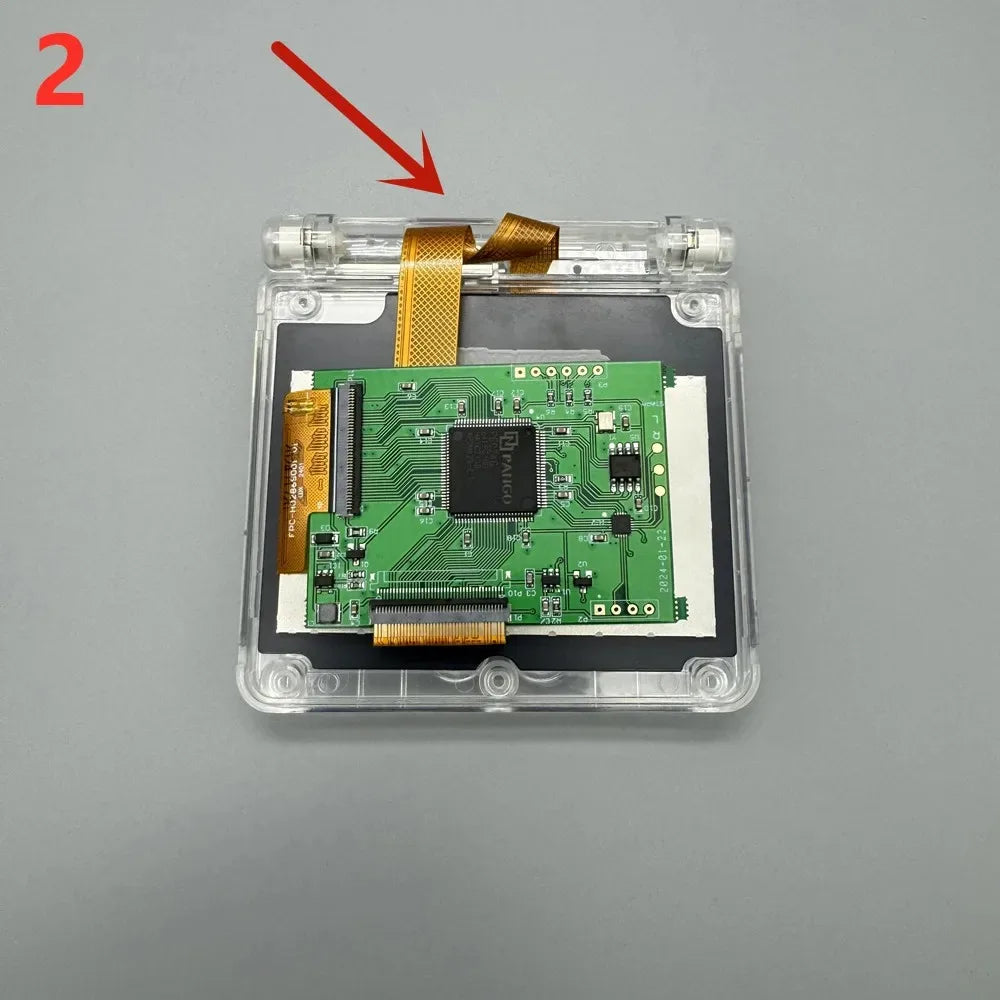 2026 New GBASP IPS LCD 2.9" IPS High Brightness LCD and Shell Kit for Gameboy Advance SP