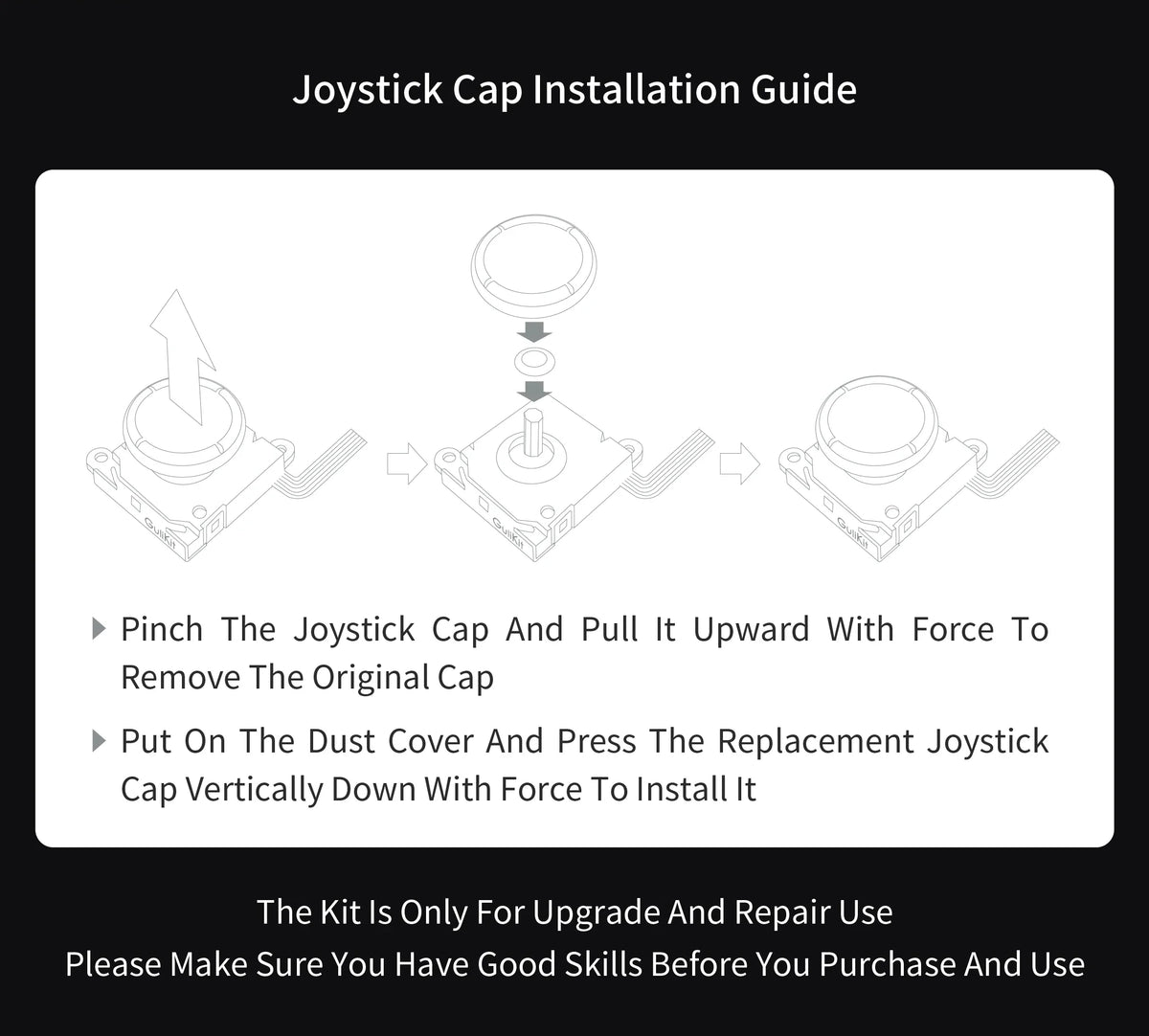 GuliKit NS40T TMR Joystick for Joy-Con Repair, Switch OLED & Lite