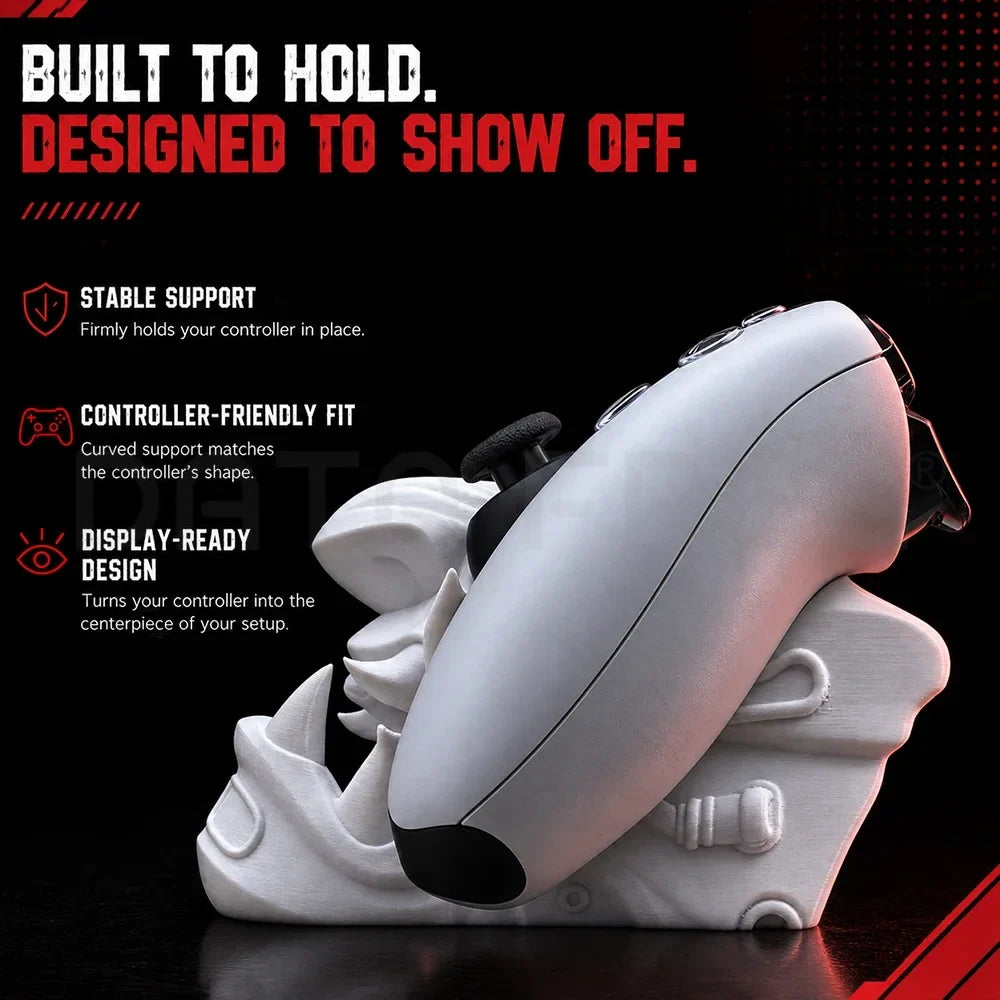 DATA FROG PS5 Controller Mount, Monster Skull Display Dock