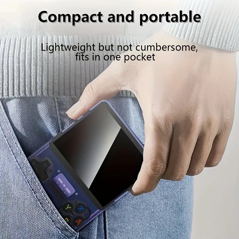 R36S Pocket Retro Handheld Game Player with Linux Operating System, Built-in 3.5 Inch IPS Display, Portable Gaming Console