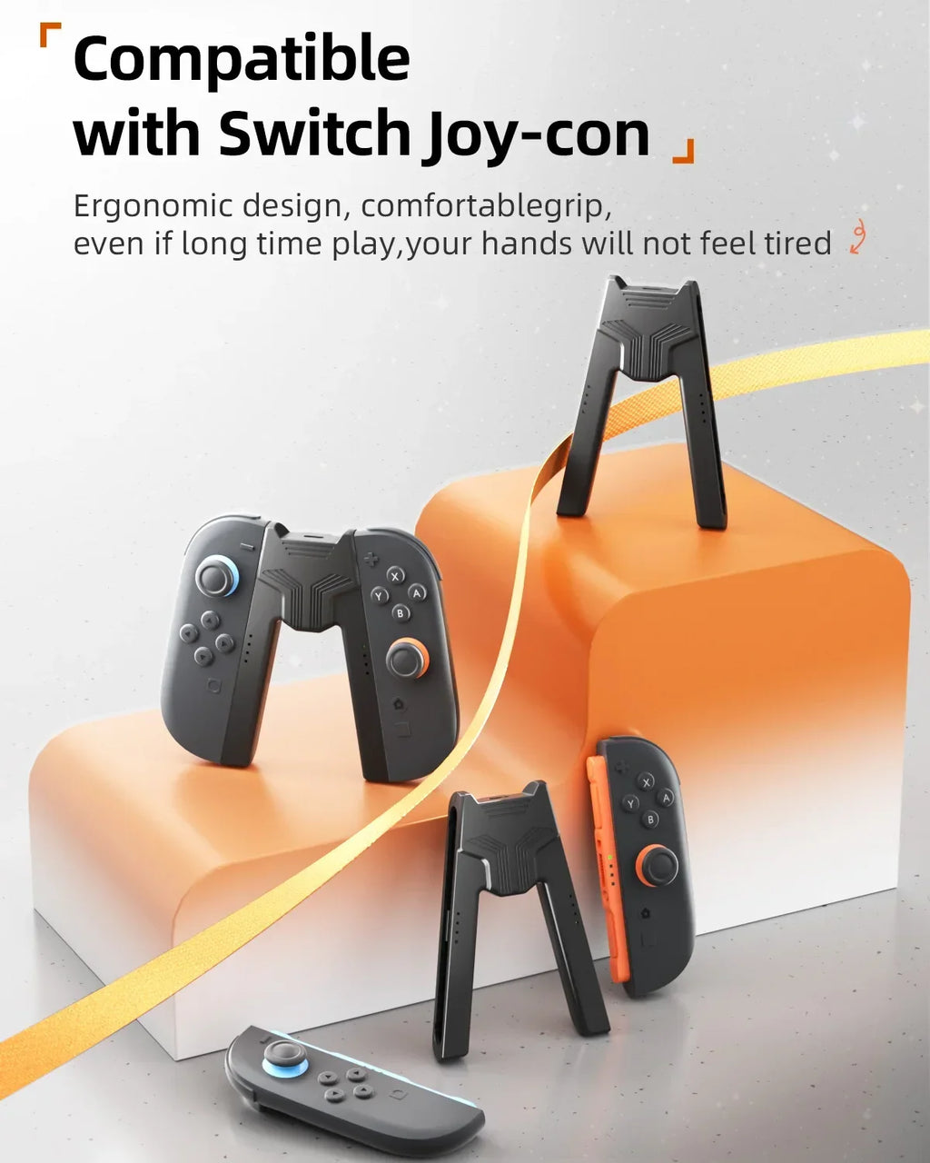 Aolion Nintendo Switch 2 Joy-Con Charging Grip, Dual Charging Holder
