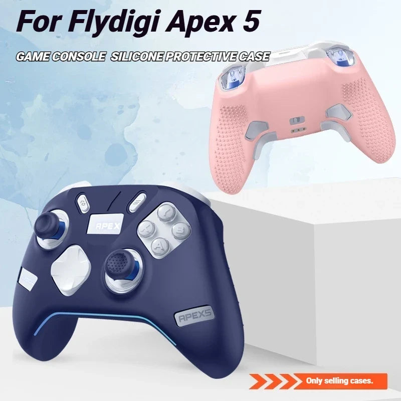 For Flydigi Apex 5 Game Controller Protective Silicone Case With 4Pcs Joystick Caps Soft Case APEX 5 Game Controller Accessories