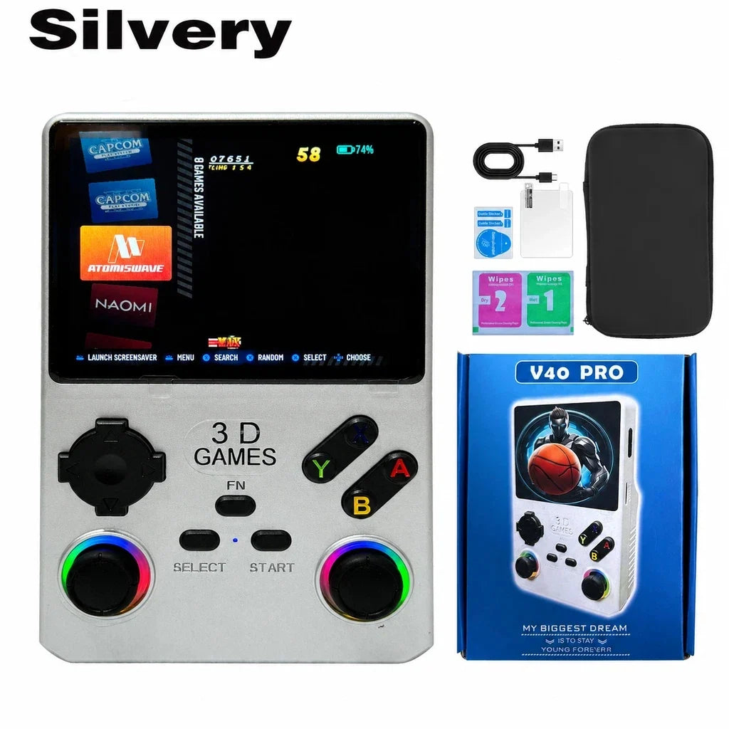 POWKIDDY R36S V40 Pro Handheld Console 3.5-Inch, 35000 Games