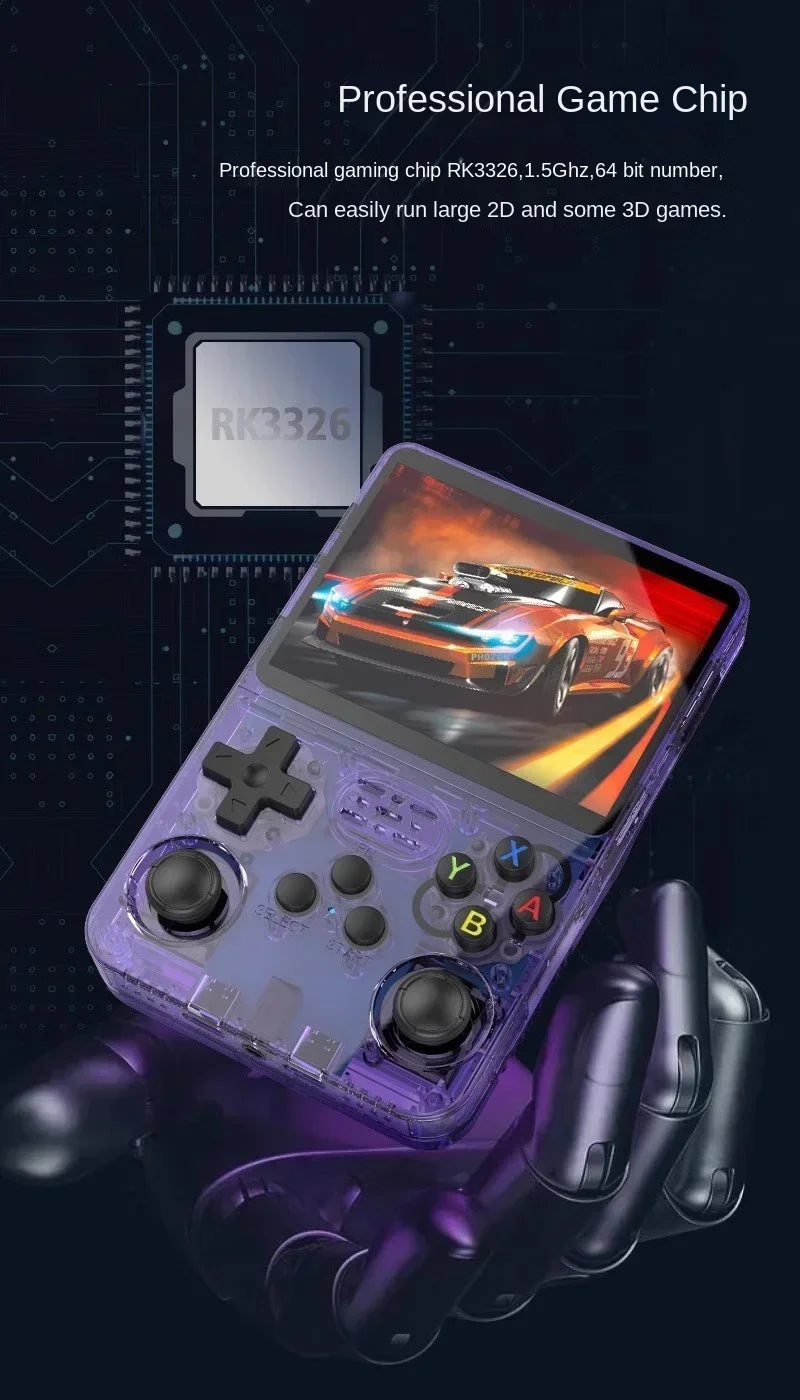 3.5 Inch IPS Screen Por   Pocket Video Player R35S 64GB Games Open Source R36S Retro Handheld Video Game Console Linux System