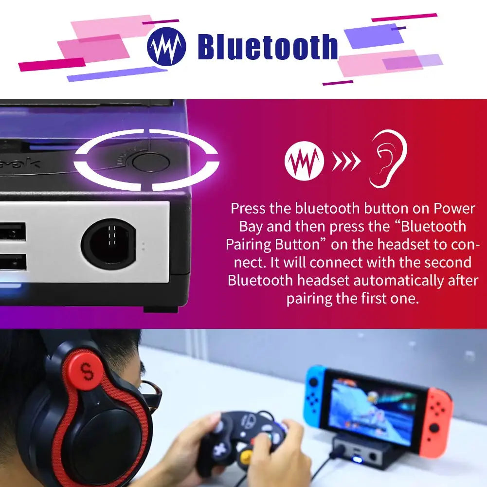 Brook Power Bay Dock for Nintendo Switch, HDMI, USB-C