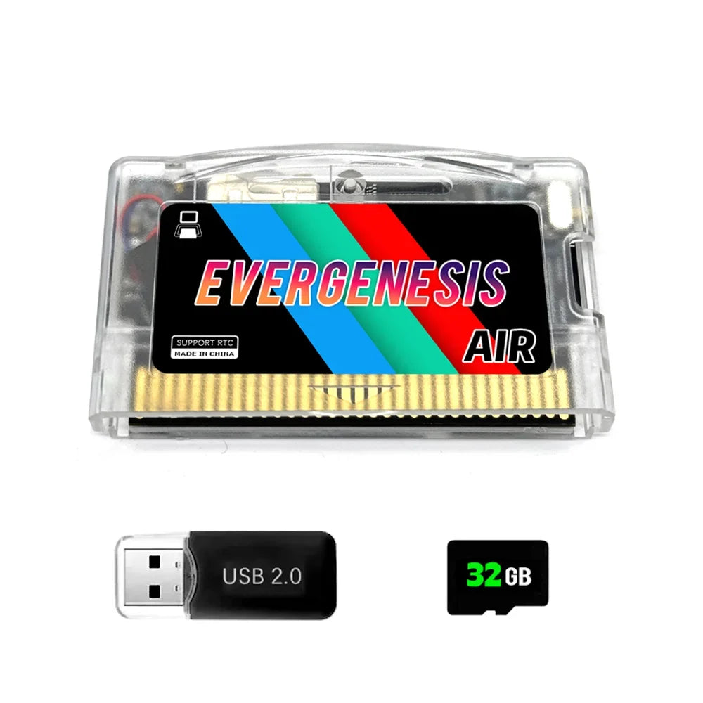 New Air Game Card GBA Flash Card for GBA SP GBM IDS NDS NDSL GBA SP Game Console Choose 32GB TF Adapter Game Accessories