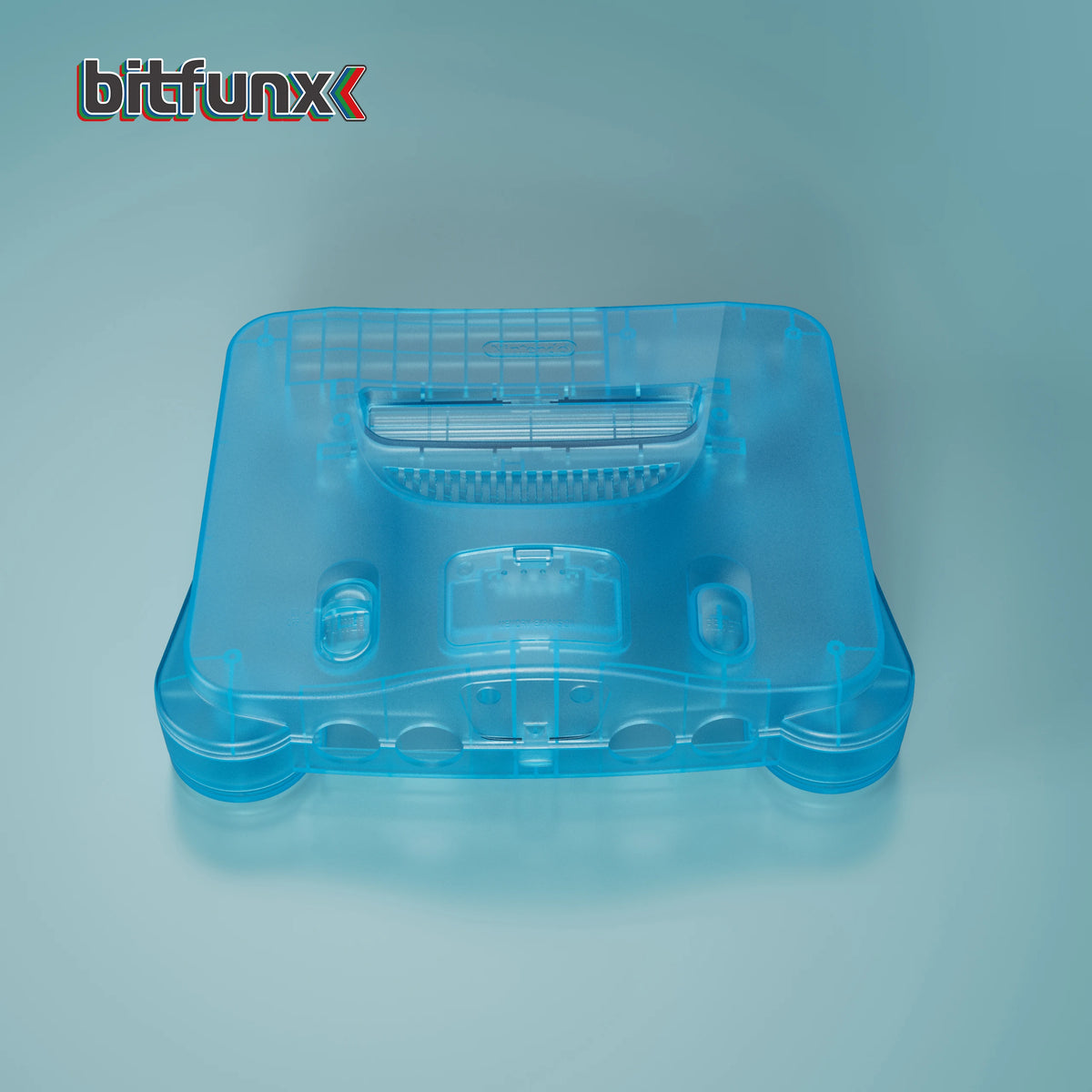 N64 Bitfunx Ice Blue Replacement Shell for Nintendo 64