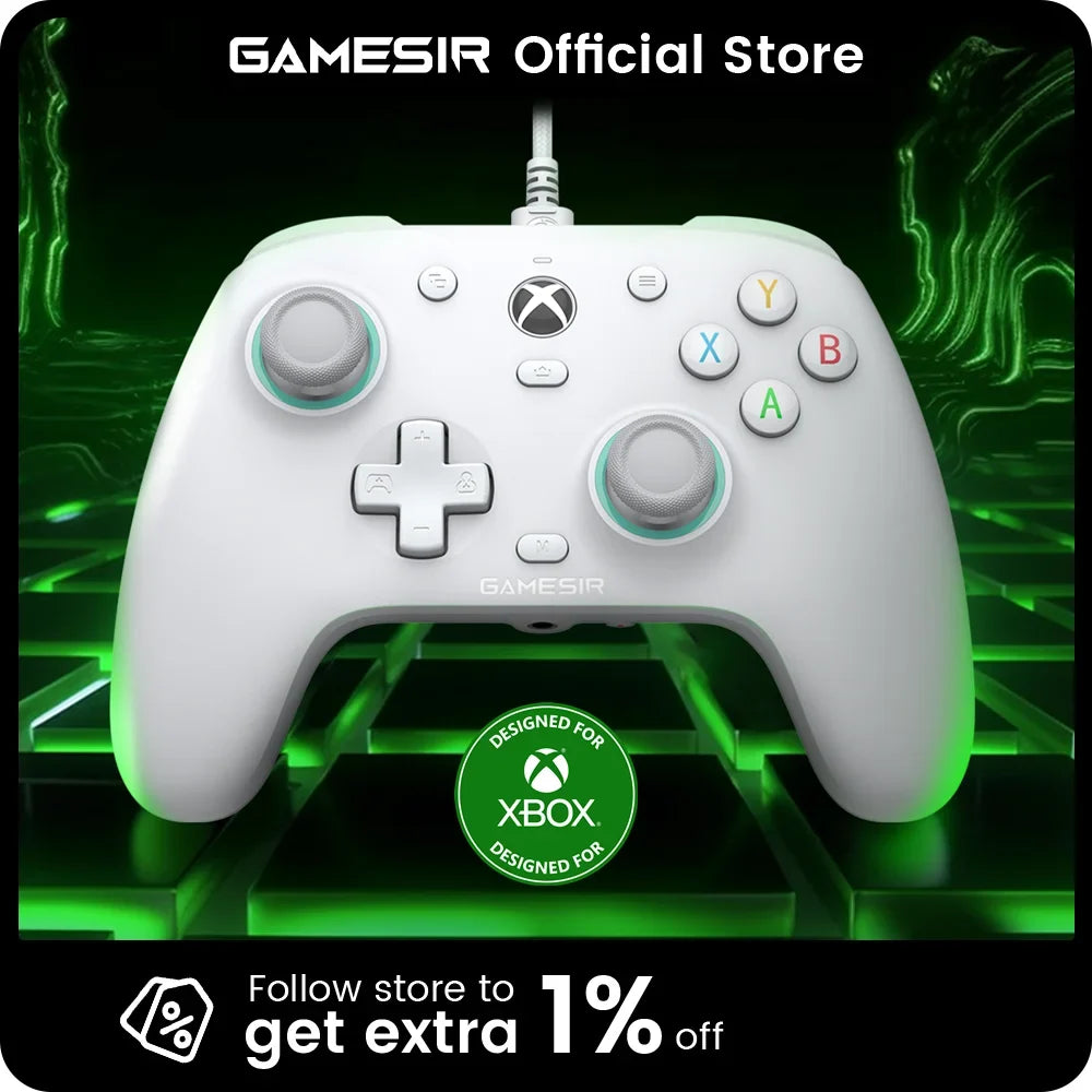 GameSir G7 SE Xbox Controller Wired Gamepad for Xbox Series X, Xbox Series S, Xbox One, with Hall Effect Joystick and Trigger